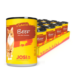 JOSERA JOSICAT BEEF SAUCE konservi kaķiem Liellops mērcē 415g